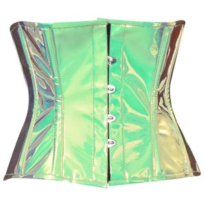 Waist Cincher/ Steel boned corset/ Underbust corset/Laceup corset/ Corselette image 5