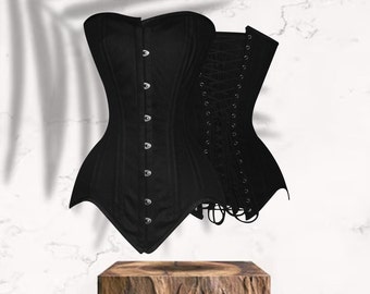 Corset avec baleines en acier ~ Corset sur la poitrine/Grande taille ~ Corset d'entraînement à la taille