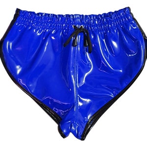 Men's Lace Up Comfy Brief Basketball Summer Vintage Booty Shorts with Drawstring Elastic Waistband Low Rise Patent Leather Comfy Fit