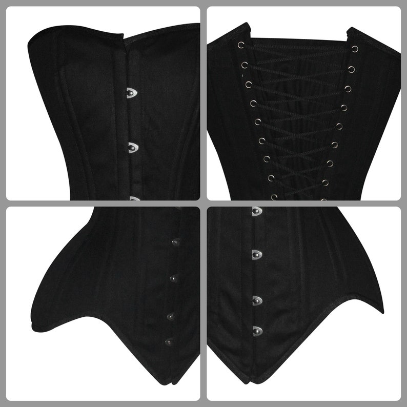 Steel Boned corset Handmade Overbust corset/Plus size Waist Training Corset image 7