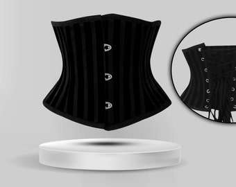 Underbust Corset, Brocade Lace up Corset, Women’s Waist Shaper