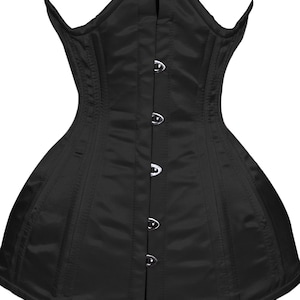 Beautiful Satin Steel Boned Underbust Lacing corset  Size XS-6XL