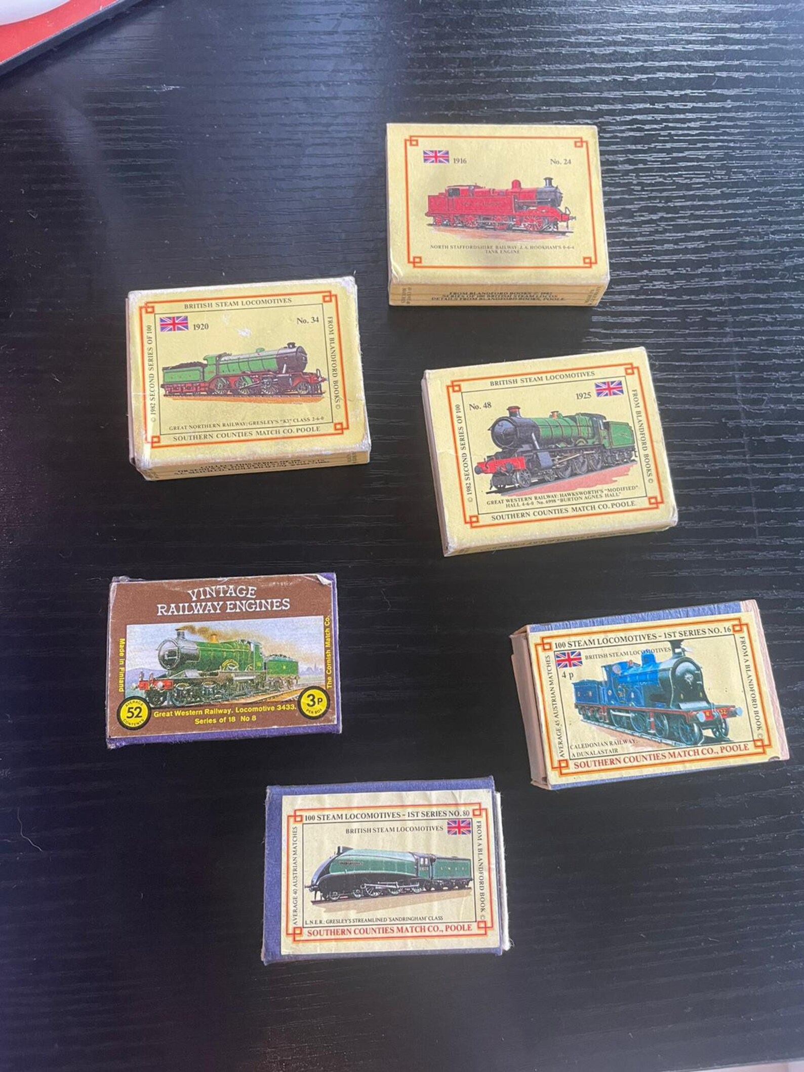 6 X Vintage Matchboxes Highlighting the Best of British Etsy