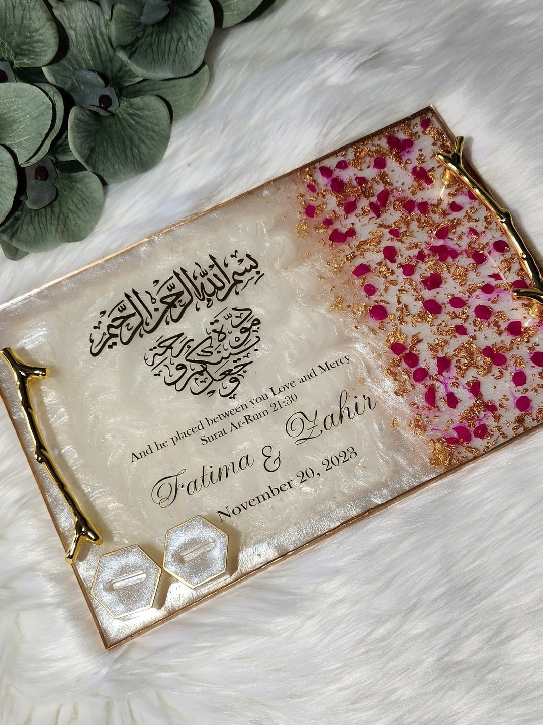 Resin Ring Traysplaques Ring Plates Engagement Trays Nikkah Etsy