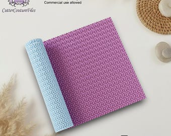 ポリマークレイ用ツイルテクスチャローラー：ジュエリーツール（デジタルSTLファイル）#046