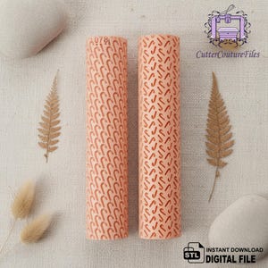 Christmas Candy Cane Pattern | Festive Holiday Seamless Design | (Digital STL File) #078 #192