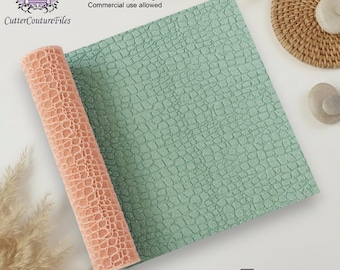 3d Leather Effect Clay Texture Roller l STL File: 3D Printing, 0x100mm) #011