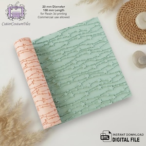 Stars and Stripes Texture Roller: Polymer Clay Embossing (Digital STL File) #072