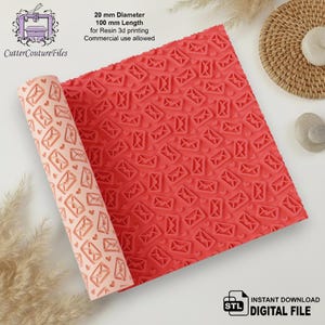 Valentine Liebe Brief Muster | Herz Umschlag Textur | Liebesbrief Tonroller | (Digitaler Download) #225