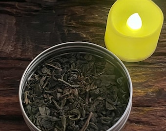 Té de menta marroquí orgánico: té verde de hierbabuena y pólvora
