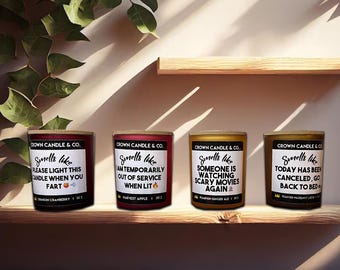 Build a box Item - 4 Candle Set with Cranberry, Pumpkin Ginger Ale, Apple, Hazelnut Latte | Refreshing, Self Care Gift Combo Set