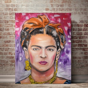 Frida Khalo , Canvas Prints, Wall Decor, Canvas Wall Art, Ready to Hang Canvas, Art, Home Decor, Unframed Prints Available