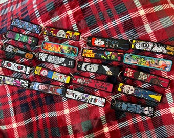 Build a box Item - Horror Movie Legends Spooky - Slasher - Halloween - Double-sided, Backpacks & Keychains-Ideal for Horror Fans.