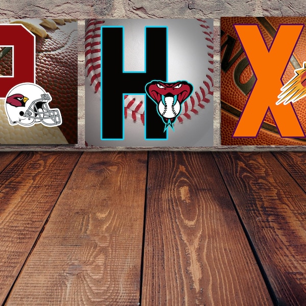 A collection of Phoenix Sports Teams - Football, Basketball and Baseball Etc. Perfect for any Mancave!