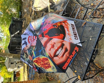 Build a box Item - Horror Scary Movie Umbrella, 1990s Vintage Retro 90's Style, 90s Party, 90’s Pop Culture, Creepy, Novelty, Golden Age
