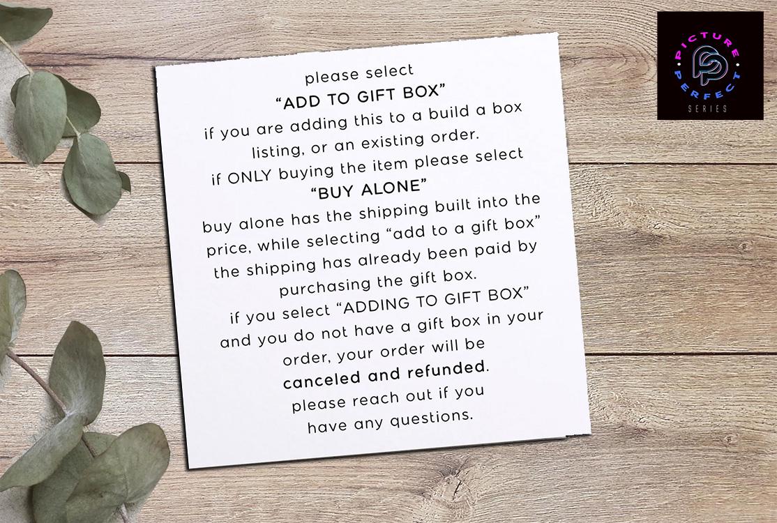 Build a Box + Add Ons- START HERE - Etsy
