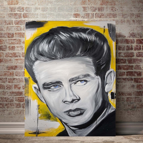 James Dean Canvas Prints Wall Decor Canvas Wall Art Ready Etsy