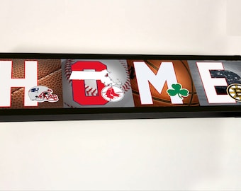 Uma coleção de equipes esportivas de Boston, Patriots, Red Sox, Celtics, Bruins | Presentes personalizados | Decoração de parede| Sinal de casa| Personalizado disponível!!