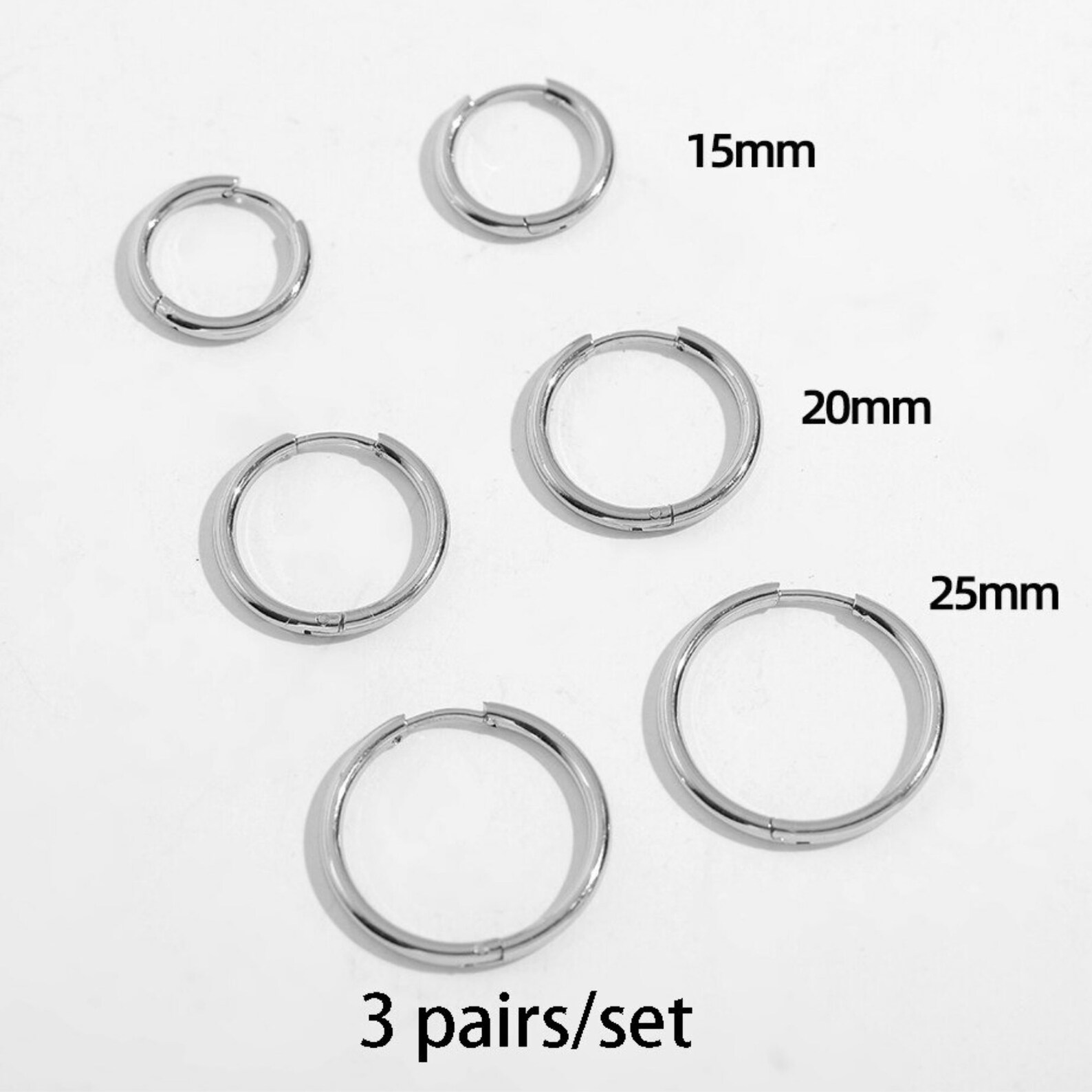 Huggie Hoop Earring Set 14K Gold Small Hoop Earrings Etsy