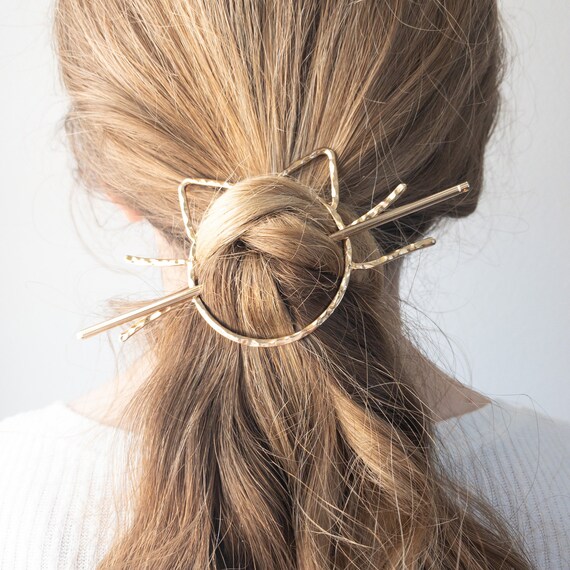 Cat Bun Cuff Hair Sticks Aesthetic Hair Clips Cat Hair - Etsy Cat Bun Cuff Hair Sticks Aesthetic Hair Clips Cat Hair - Etsy