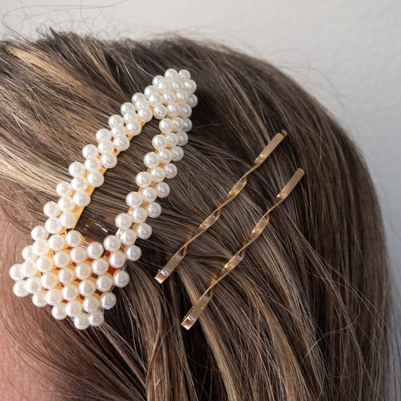 Pearl Hair Clips Pearl Hair Clips