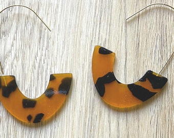 Hoop Earrings • Leopard Print • Open Hoop Earring • Large Hoop Earrings • Leopard Earrings • Animal Print Earrings • Large Hoop Earrings