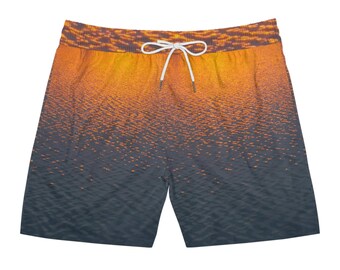 Sunsetting - Men's Mid-Length Swim Shorts