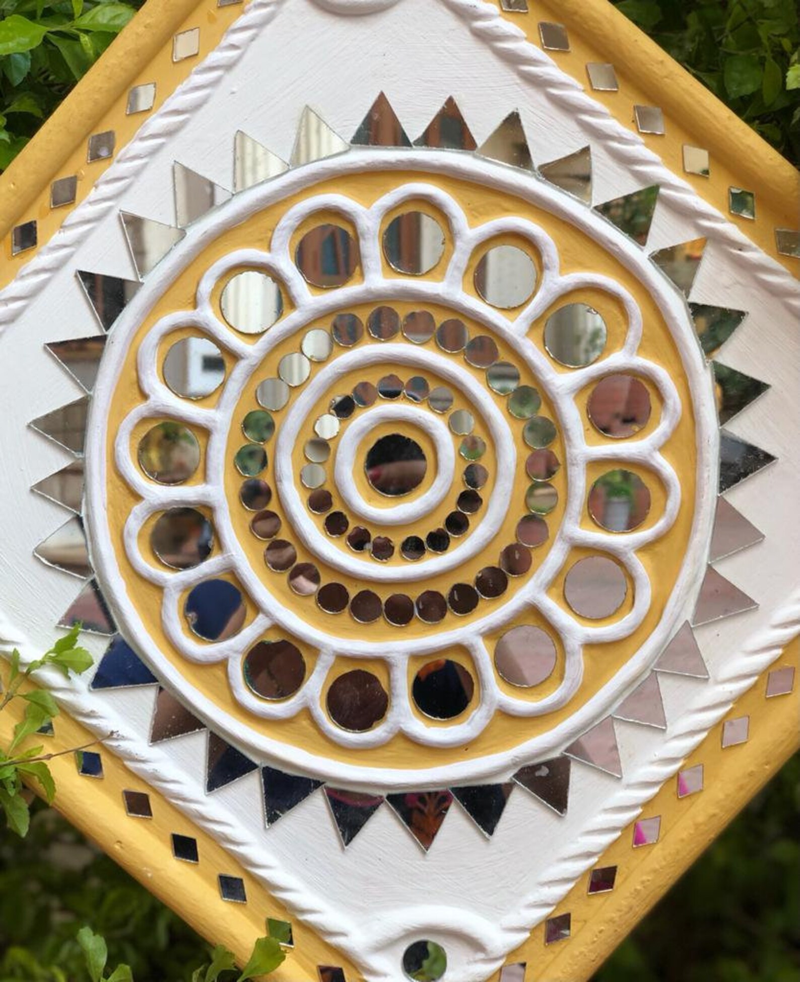 Traditional Mud and mirror work Lippan art Customised Wall Etsy