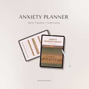 Digital Anxiety Planner, Wellness Journal, Mental Health Journal
