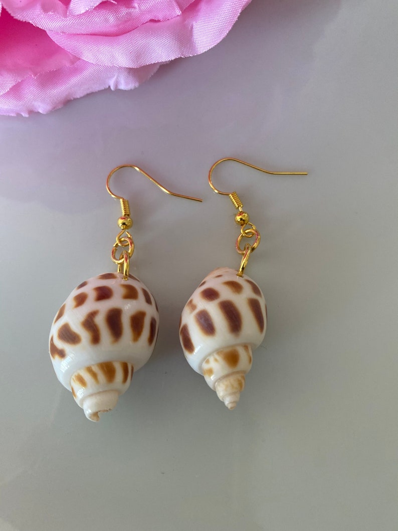 Shell earrings Beach earrings White earrings Sea earrings dangling earrings Dangle Shell earrings Earrings for beach, Clam earrings