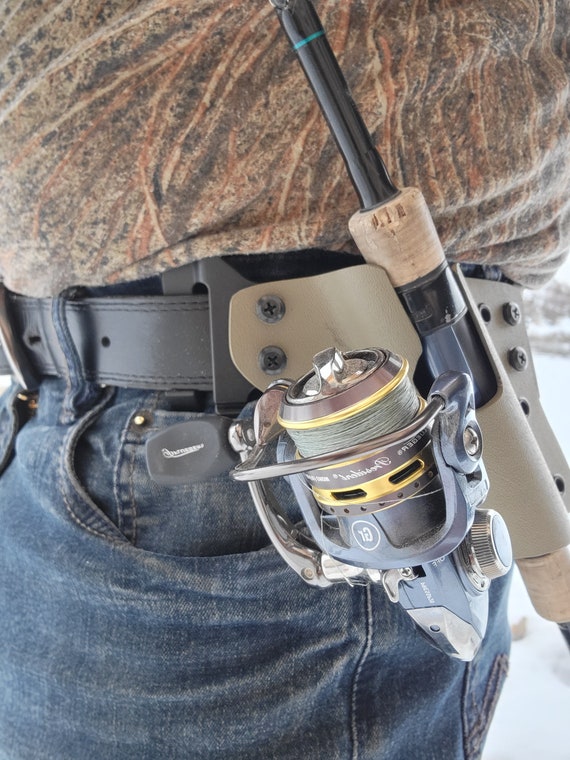 belt fishing rod holder 3rd Hand The Alijos fishing rod holder belt is lightweight and easy to wear yet offers the same heavy Fly Fishing Belt Clip Fishing