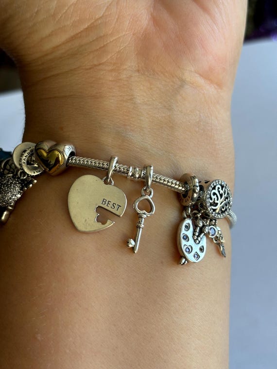 Pandora heart charm bracelet new arrivals