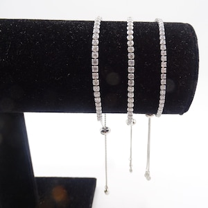 3 Sizes 925 Sterling Silver Classic Tennis Bracelet, CZ Cubic Zircon,Bridal Jewelry,best gift for girls,women,birthday,Christmas ,Graduation