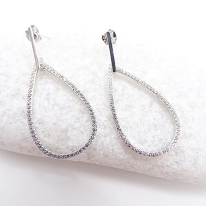 925 Sterling Silver Drop DangleUnique Earring,CZ Zircon Stones,Elegant Jewelry,Best gift for her,Women,girls,anniversary,Best friends,mother