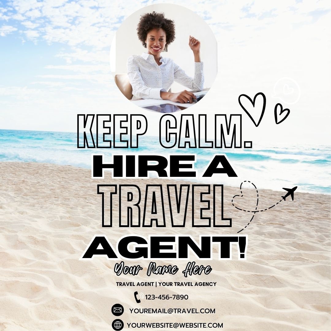 5pack Travel Agent Templates | Travel Instagram Post| Travel Template ...