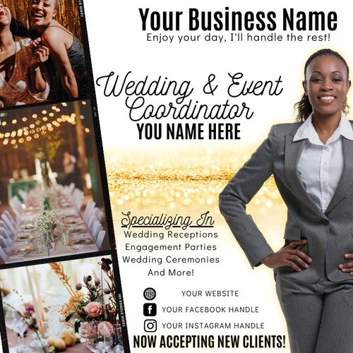 Event Planner Flyer Event Coordinator Party Event Planning Etsy
