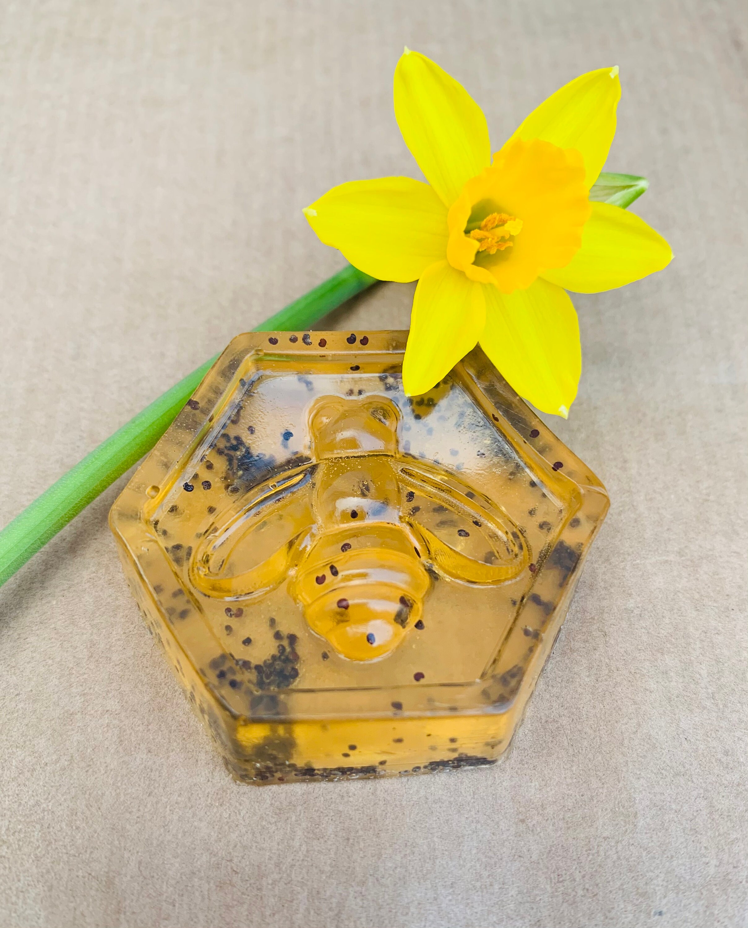 X2 honey soaps. Handmade Cumbria honey, vanilla and poppy seed soap. …