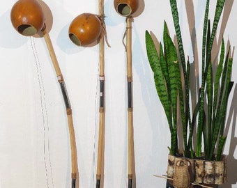 新品 ビリンバウ 中サイズ /Berimbau médio カシシ,バケッタ付き Authentic Brazilian Berimbau – Complete with Baqueta, Caxixi