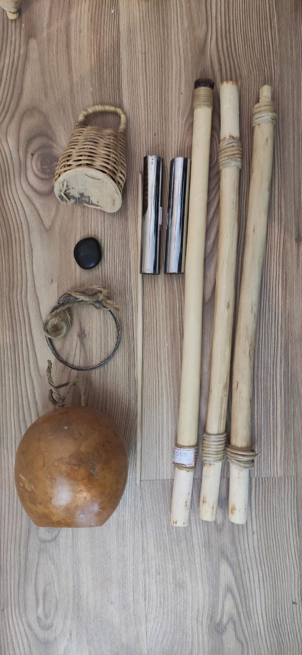 新品 ビリンバウ 小サイズ / Berimbau viola グァタンブの木