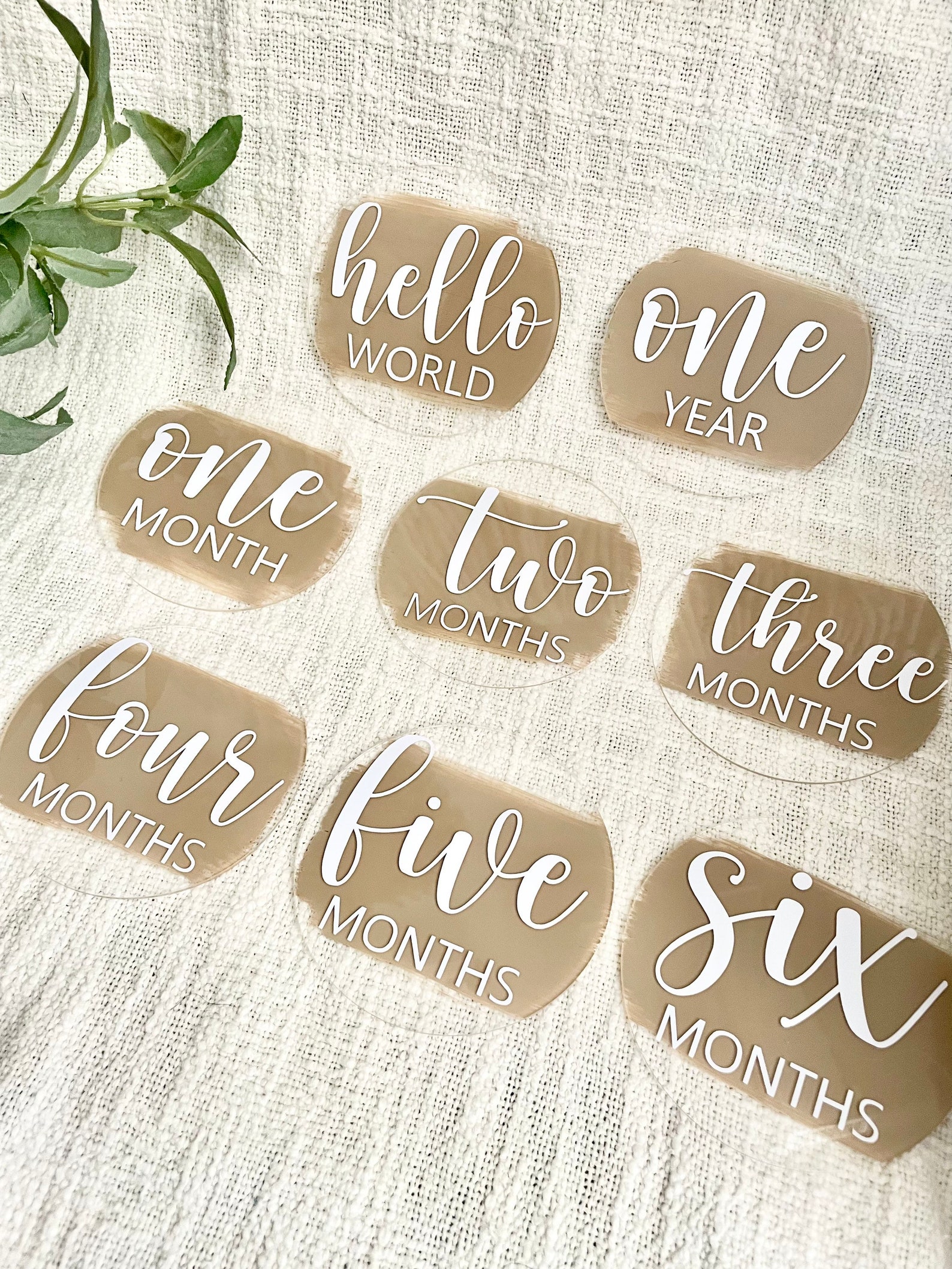 Acrylic Baby Milestone Markers Baby Milestone Discs Baby - Etsy