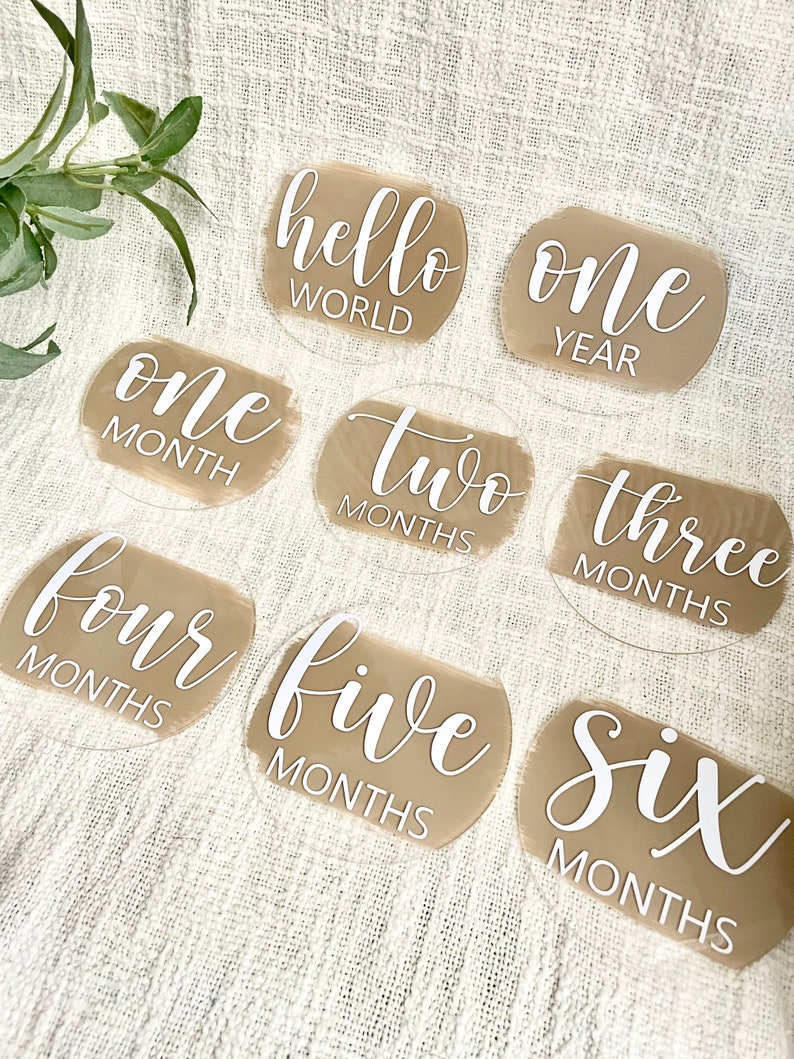 Acrylic Baby Milestone Markers Baby Milestone Discs Baby - Etsy