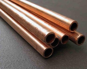 25mm copper pipe tube diameter 25mm OD wall 3mm round copper tubing choose size for orgonite chembuster furniture 5Pcs chemtrail
