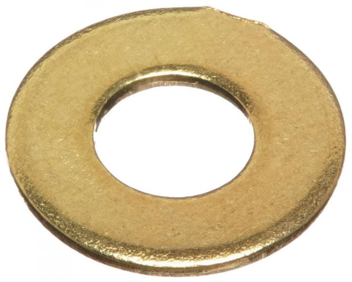 Brass washer 6mm M6 flat class A without chamfer outside Etsy