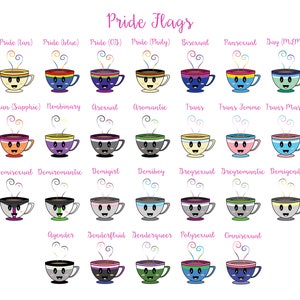 Equali-tea LGBT Subtle Pride Flag Customizable Sticker  (matte)