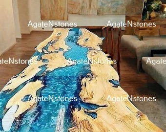 Epoxy Resin Table – Handmade Epoxy Coffee Table, Dining Table, Custom Resin Furniture for Living Room Decor & Modern Interior Styling Gifts
