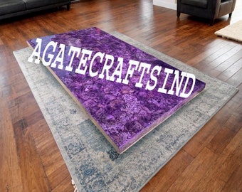 Amethyst Table, Amethyst Dining Table, Amethyst Coffee Table, kitchen countertop, & Bathroom Countertop, Handmade Furniture Interior