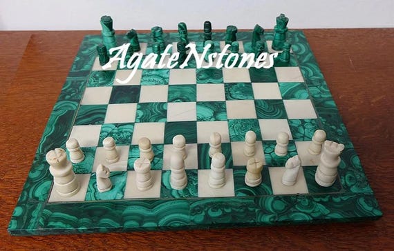 Jeu d’échecs (1) - Malachite , Marbre - Catawiki Jeu d’échecs (1) - Malachite , Marbre - Catawiki