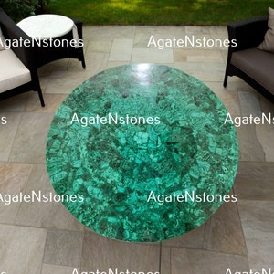 Elegant Malachite Table top Malachite Stone Inlay. Marble Table Top for Center table, dinning Table, Patio Table, Living Room Furniture
