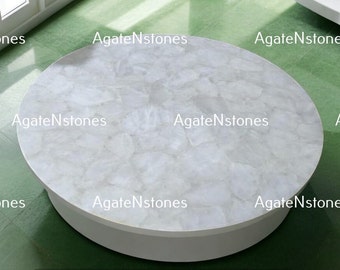 Handmade Agate Table Top: Luxury Dining, Coffee, or Side Table