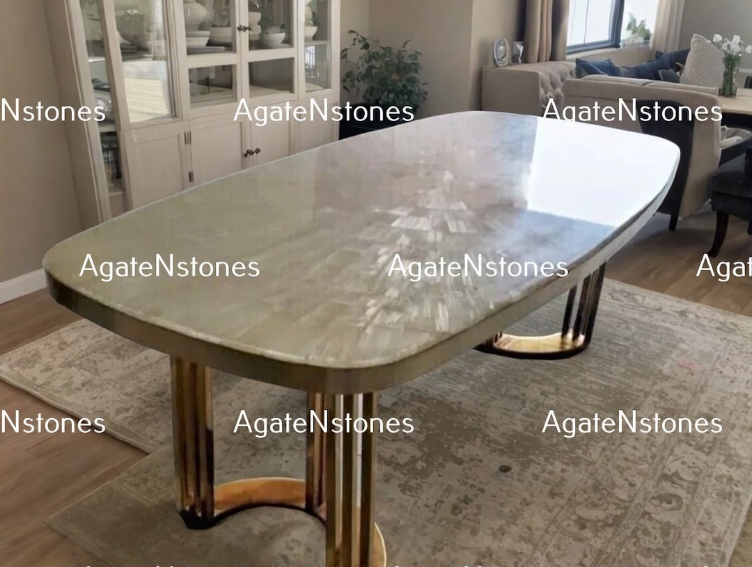 Selenite Stone Table Top Marble White Inlay Stone Dining Table Top Selenite Countertop Slab Marble Coffee Table Top Handmade Furniture Etsy